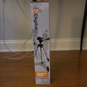 50" Black and Silver Tripod